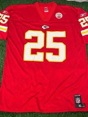 Vintage Y2K 00s Reebok NFL Kansas City Chiefs Larry Johnson Jersey Mens Size L
